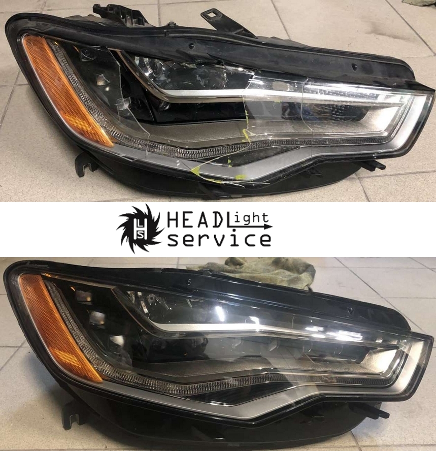 Замена стекла фары